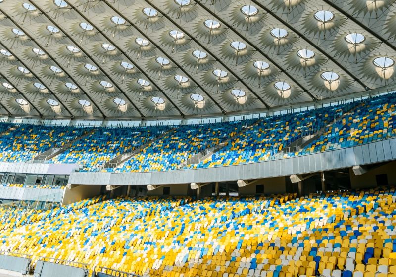 imagem interna dos assentos no estádio do maracanã