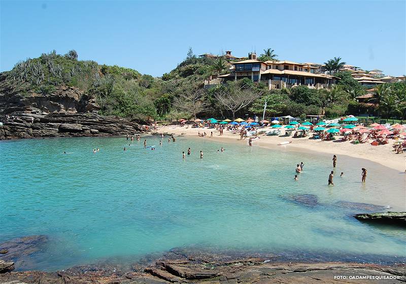 Imagem da praia Ferradurinha