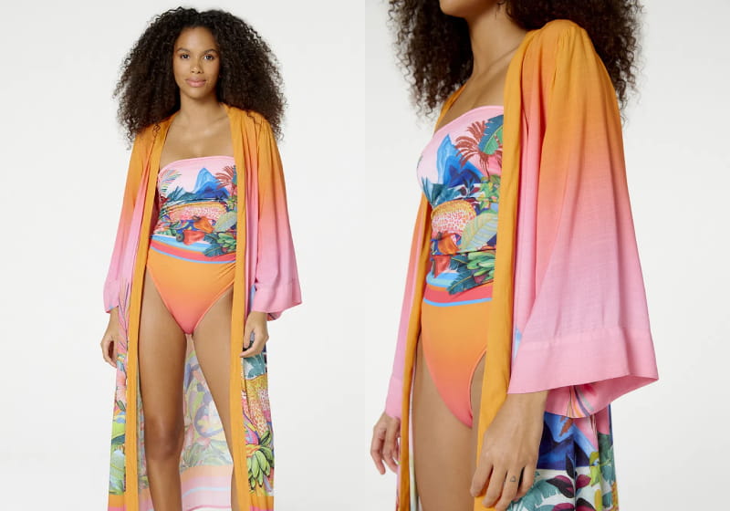 modelo morena com saída de praia 